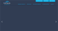 Desktop Screenshot of pacificspecialty.com