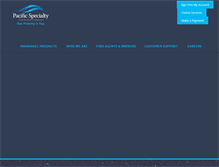 Tablet Screenshot of pacificspecialty.com